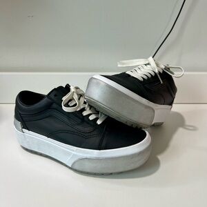 Vans - Old Skool Leather Platform Sneakers